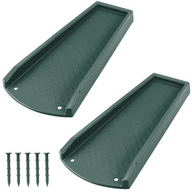 Ogutter splash blocks in green with thickened PE for durable rainwater control