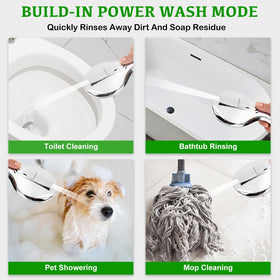 OHDAY 70 inch stainless steel hose extended reach for easy cleaning and rinsing.