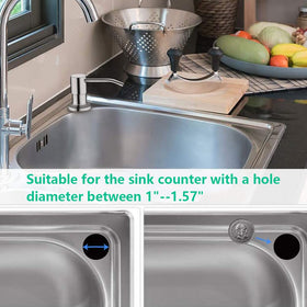 OHiHi bottle-direct-fill-setup enables direct refill from large soap containers.