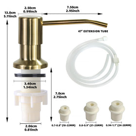 Easy-install kit for quick setup on various countertop materials.