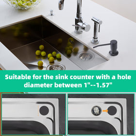 OHiHi long-threaded spout fits securely on most countertops.
