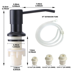 OHiHi multi-purpose dispenser holds hand soap, dish soap, or lotion.