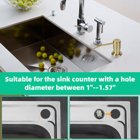 No-mess refill system with extended tube from large dish soap bottle.