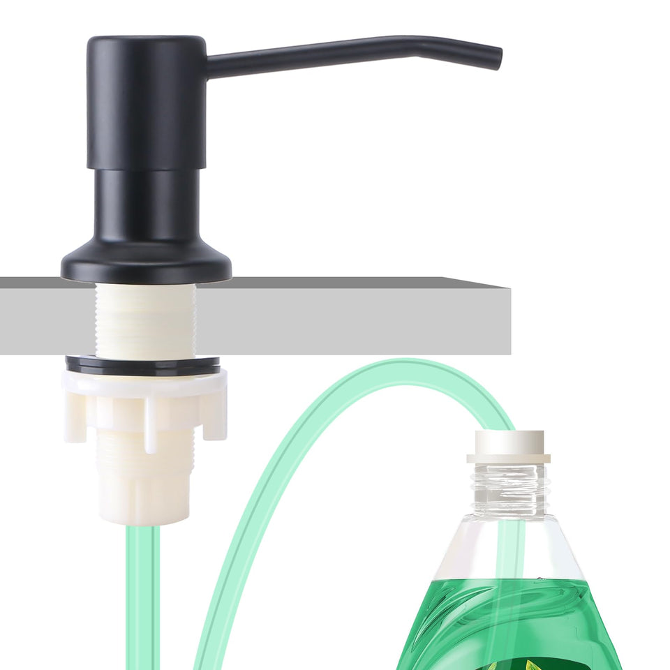 OHiHi kitchen sink soap dispenser provides mess-free refills and sleek design.