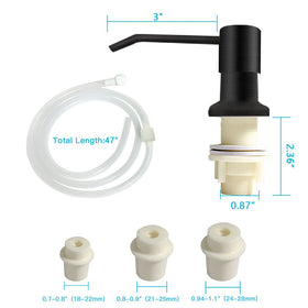 OHiHi stainless steel body with ABS pump for durable, smooth operation.