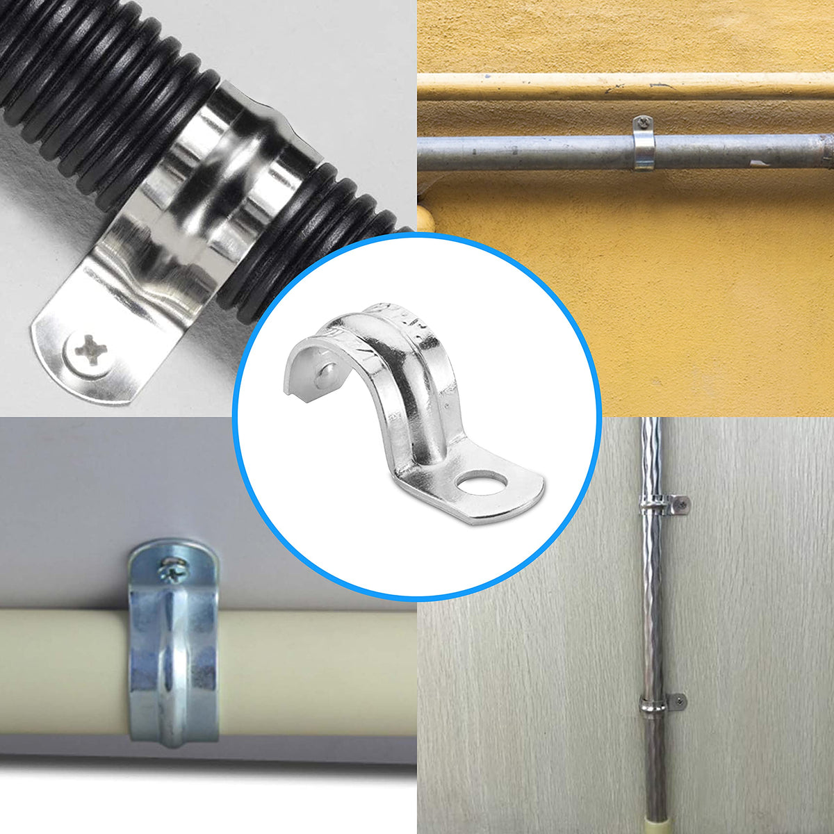 OHLECTRIC 100-pack conduit strap for indoor and outdoor installations.
