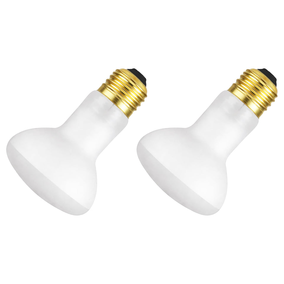 OHLECTRIC 50W popcorn bulb front view showing the frosted glow for kitchen lighting