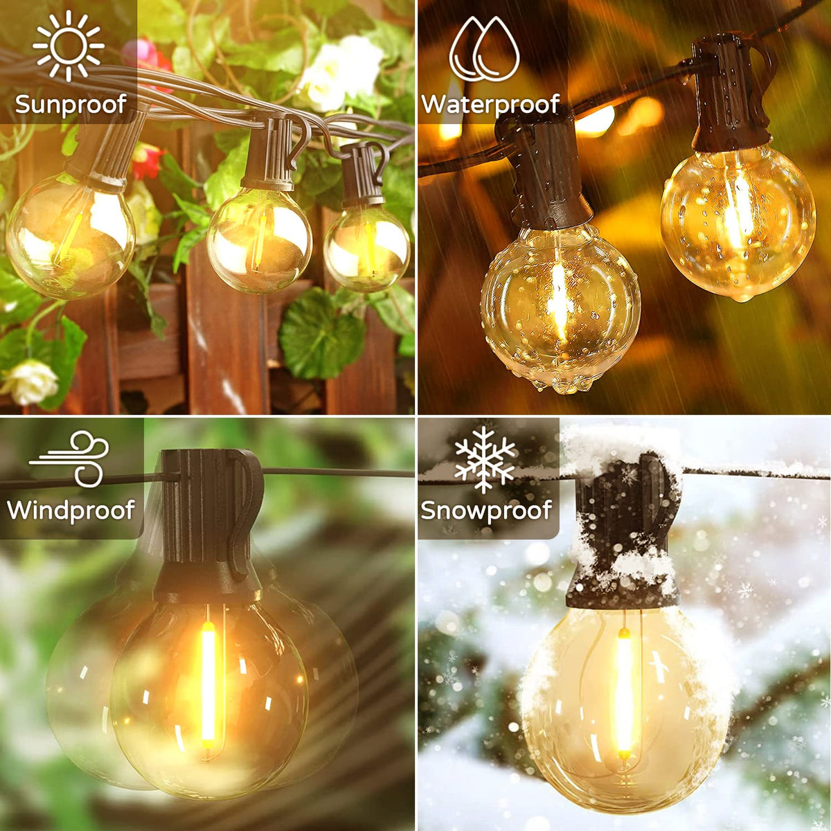 OHLUX IP65 waterproof design withstands rain and wind for reliable evenings