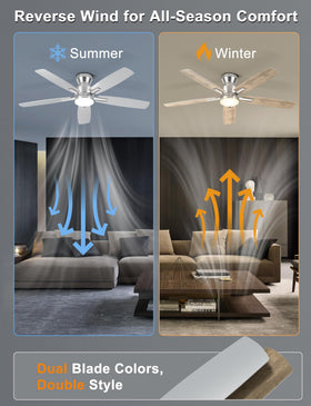 Ohniyou indoor flush mount design fits bedrooms and living areas
