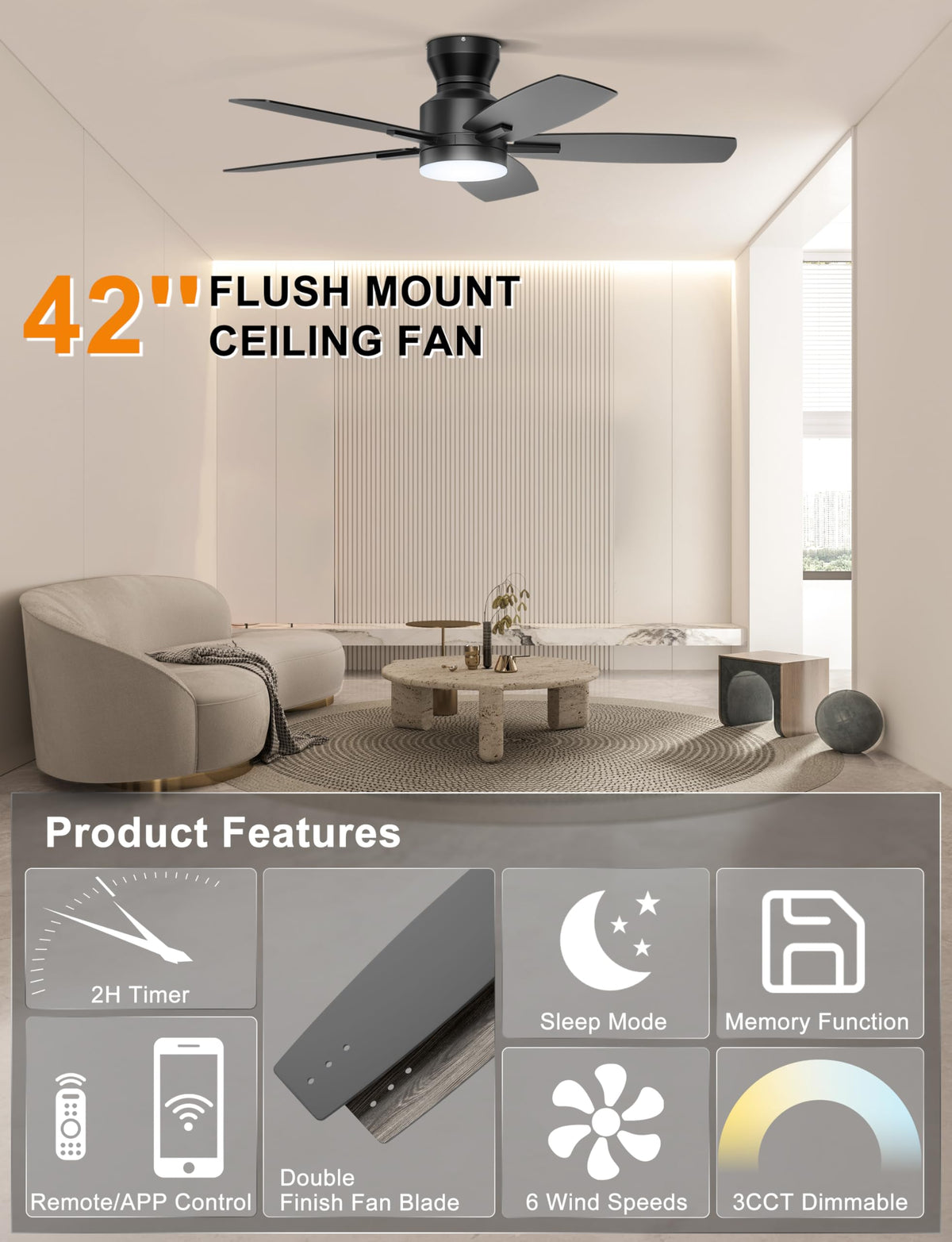 Ohniyou dimmable LED light offers warm to cool color temperatures.