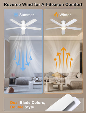 Ohniyou easy-install ceiling fan with included hardware
