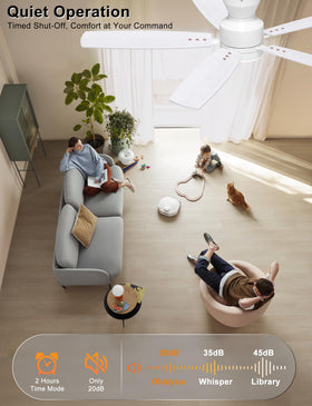 Ohniyou quiet DC motor ceiling fan delivering smooth airflow