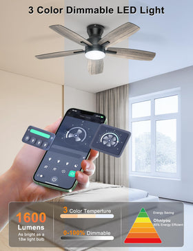 Ohniyou ultra-quiet DC motor ensures smooth, low-noise operation.