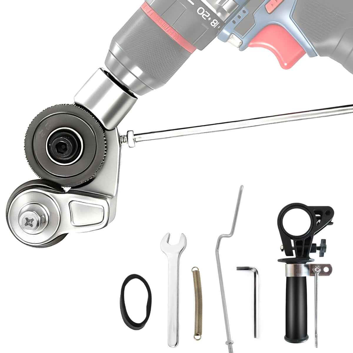Ohotecy Metal Nibbler Attachment clean-cut-edge for burr-free metal edges.