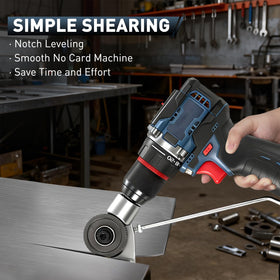 Ohotecy Metal Nibbler Attachment iron-stainless-steel compatibility broadens material options.