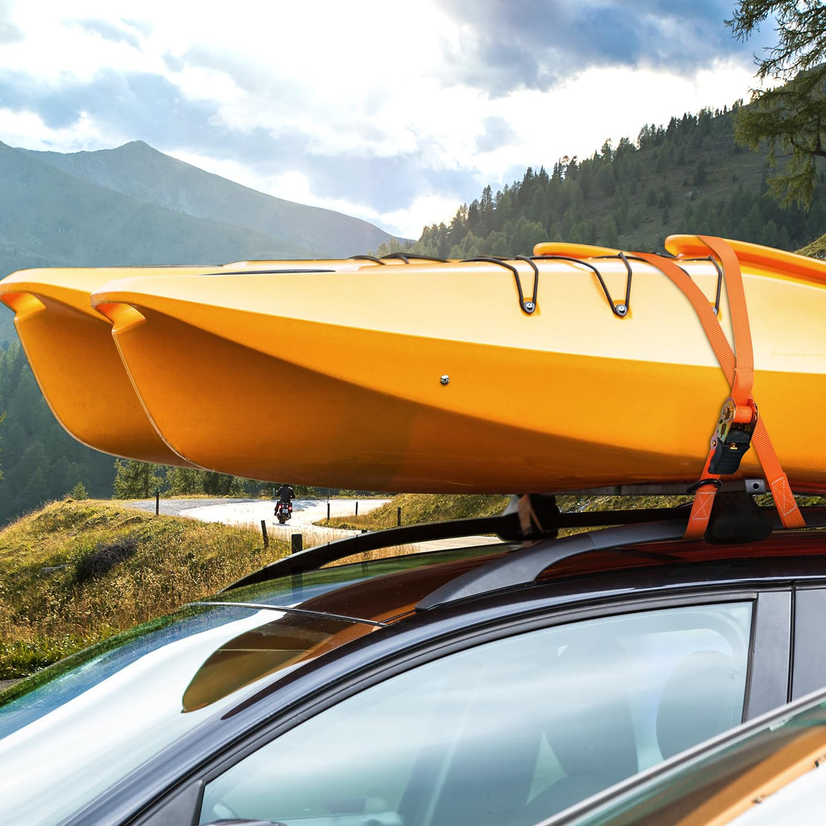 Ohuhu versatile strap securing motorcycles, cars, and appliances