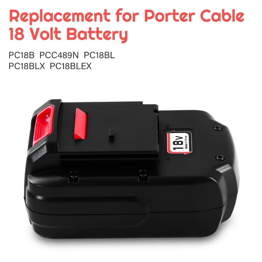 OHYES BAT 2-pack Ni-MH batteries for Porter-Cable 18V tools.