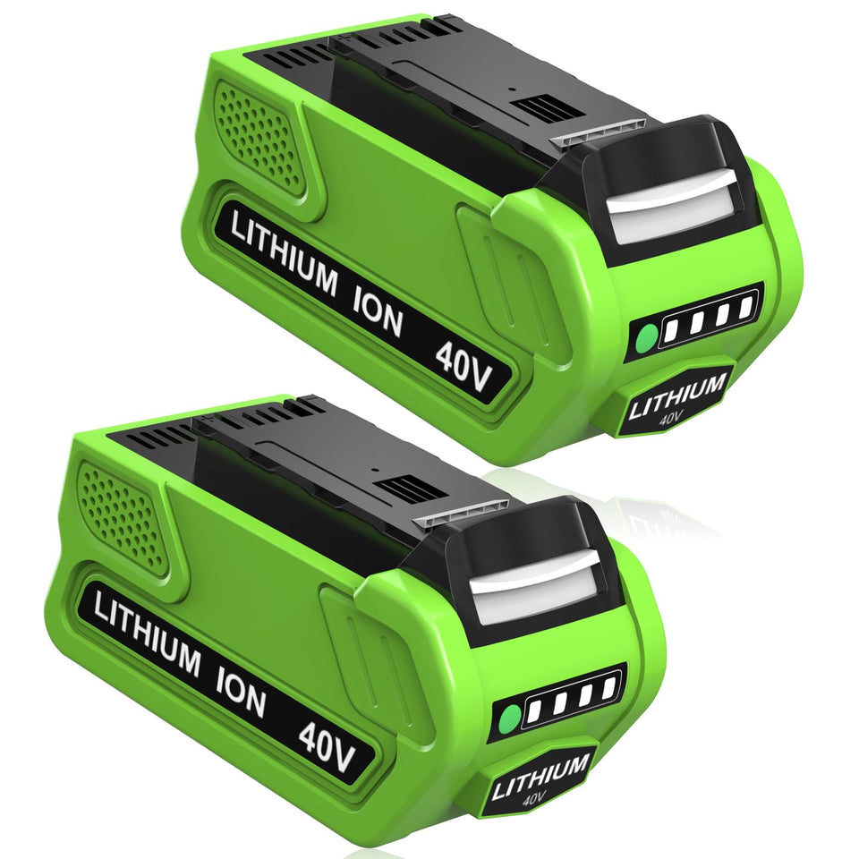 OHYES BAT 40V battery front view showcasing extend-capacity design for longer sessions.