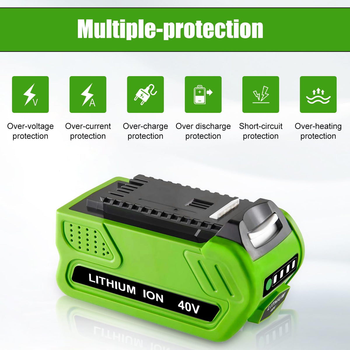 OHYES BAT 6000mAh capacity label highlights extended runtime.