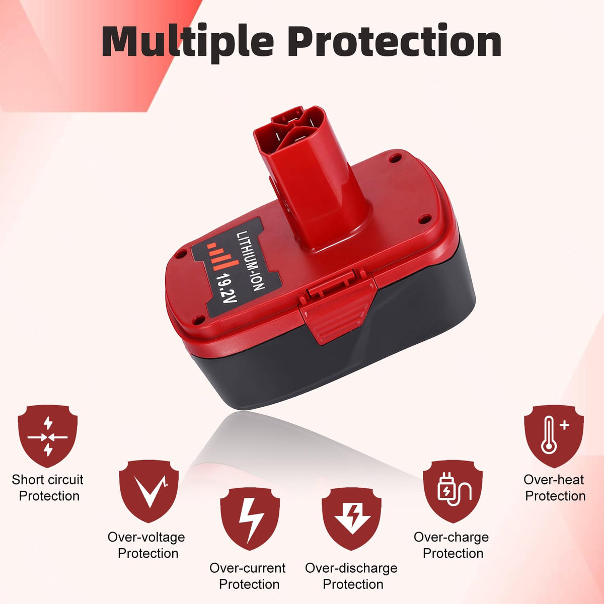 OHYES BAT automatic overload cut-off protection for safe operation