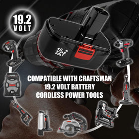 OHYES BAT C3 pack in box ready for Craftsman replacement, two batteries included.