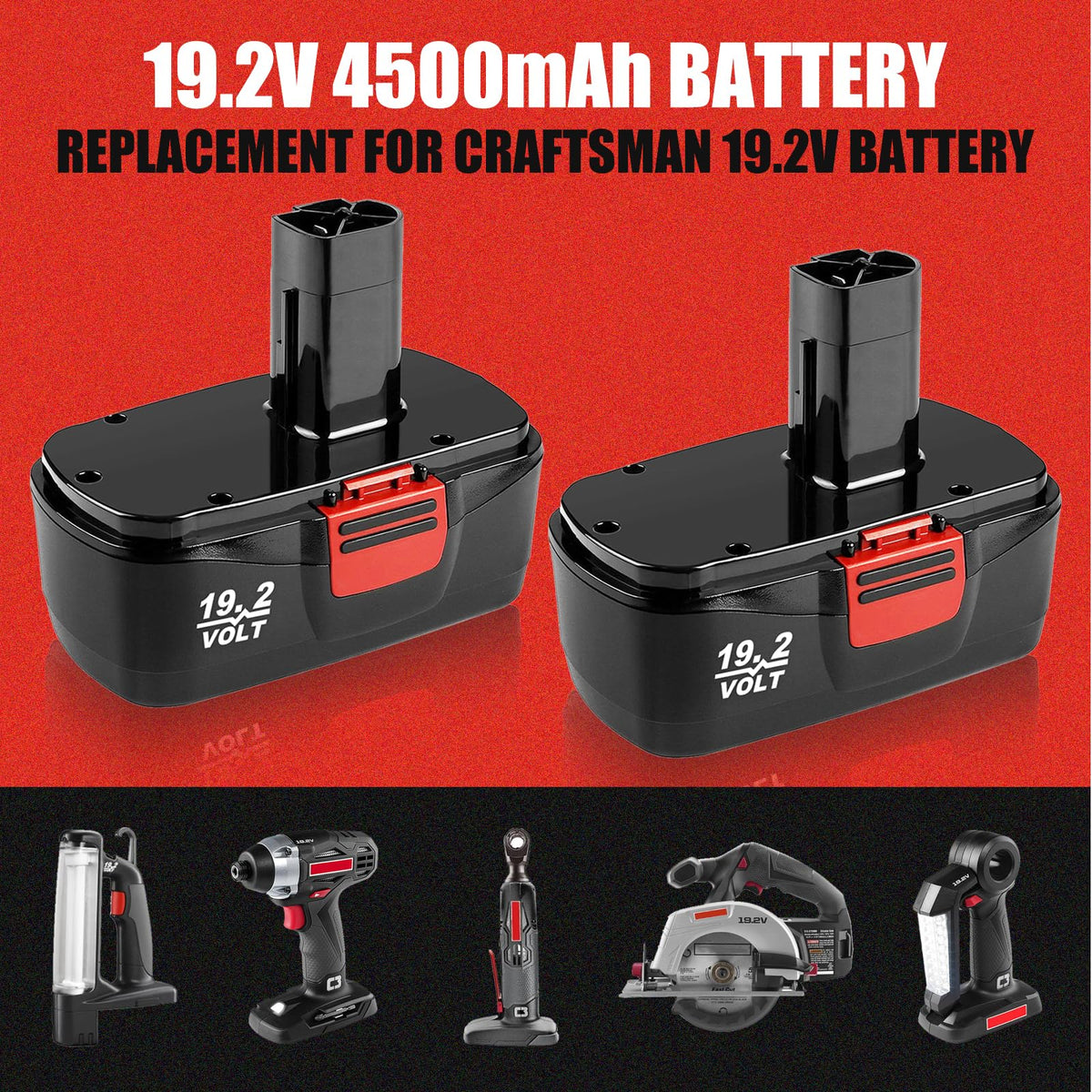 OHYES BAT C3 replacement battery back view showing robust casing and terminals.