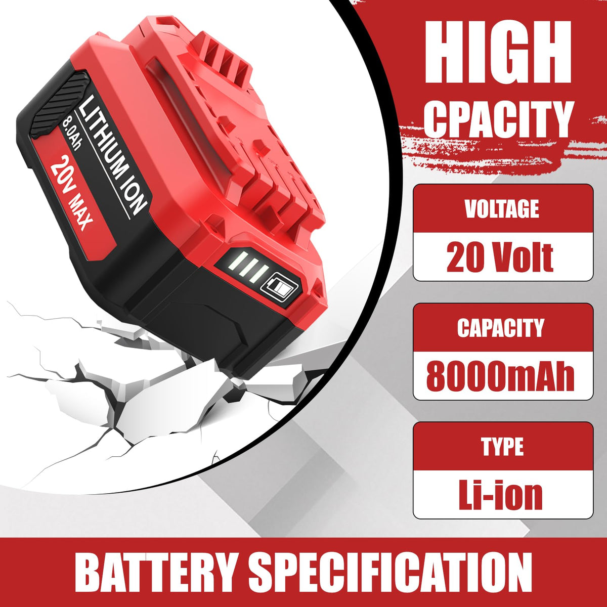 OHYES BAT CMCB104 charger for Craftsman 20V tools.
