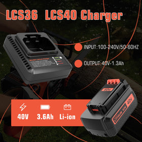 OHYES BAT LBX2040 battery front view ready for quick tool swap