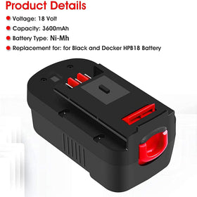 OHYES BAT HPB18 Ni-MH 3600mAh cell for durable power.