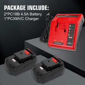 OHYES BAT PCXMVC charger image demonstrates versatile charging for multiple chemistries.