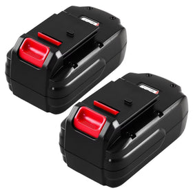 OHYES BAT Porter-Cable 18V battery front view with 3600mAh capacity for longer runs.
