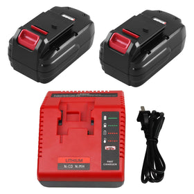 OHYES BAT Porter Cable 18V battery two-pack extends run time for cordless projects.