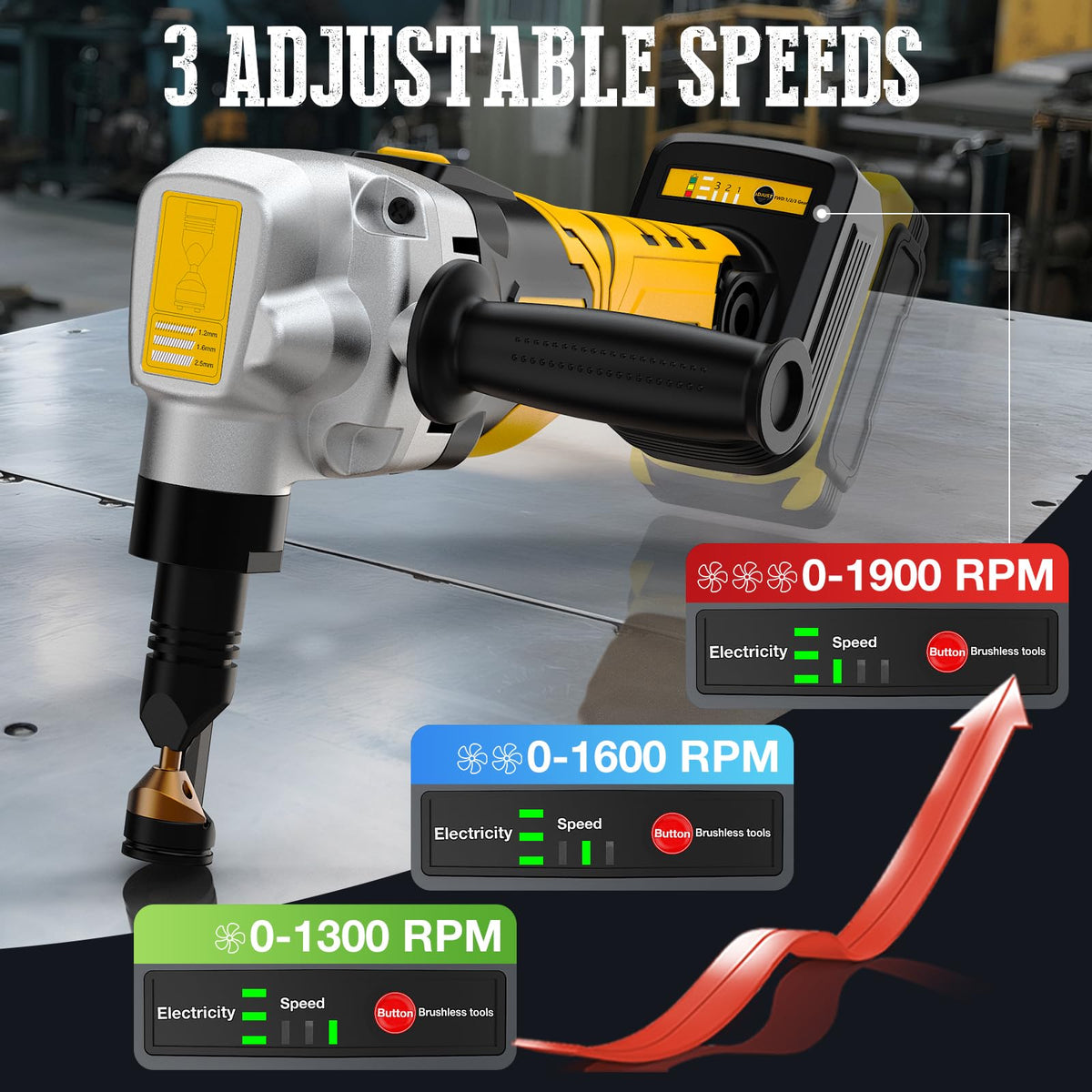ohyes ergonomic cordless nibbler designed for comfortable extended use