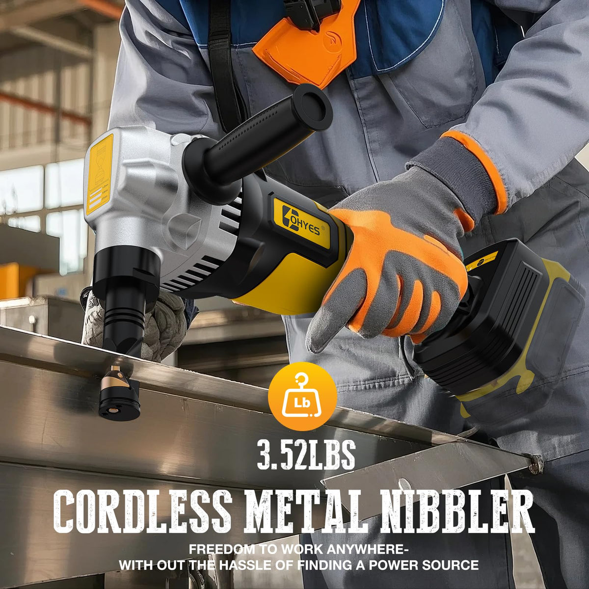 ohyes metal nibbler includes two blades for versatility