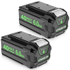 OHYES BAT 2-pack 40V 6000mAh battery for extended runtime