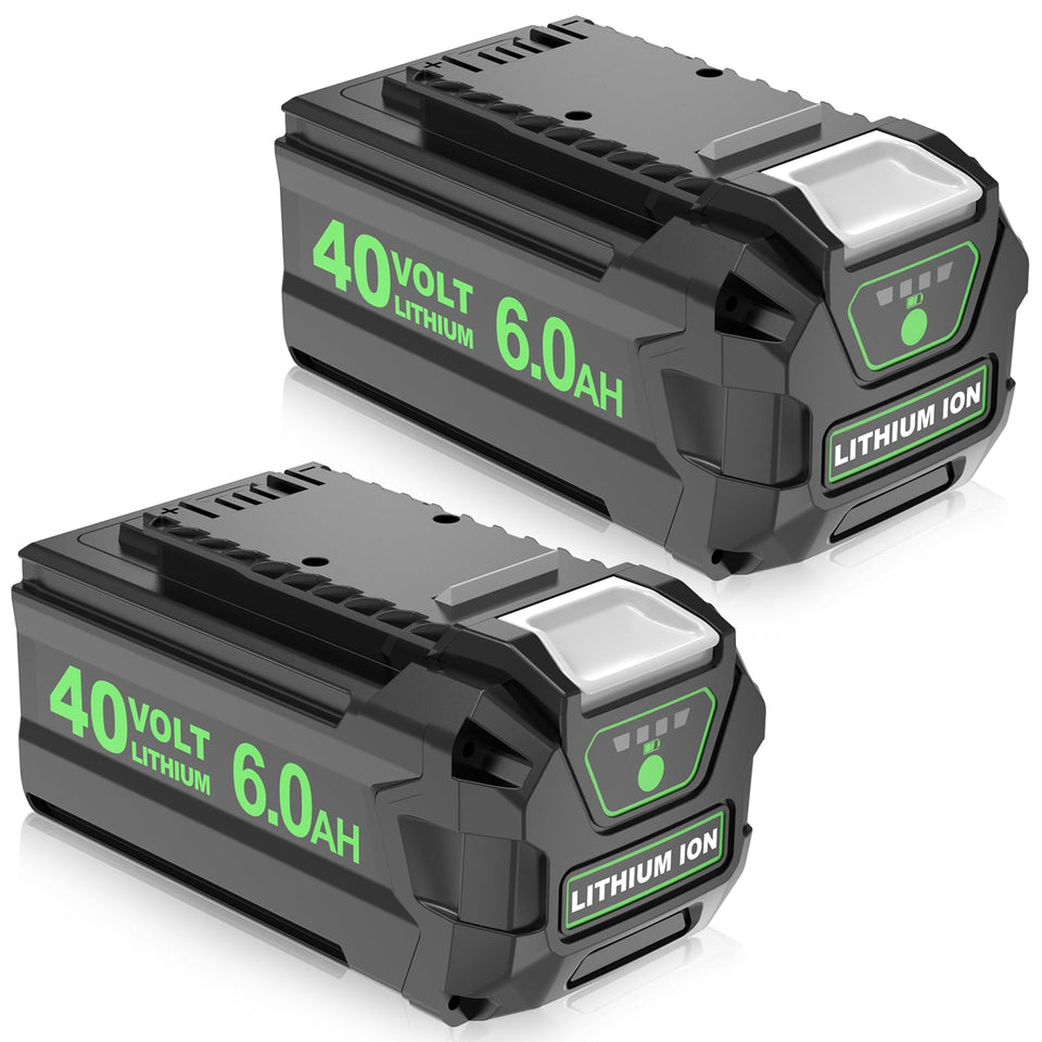 OHYES BAT 2-pack 40V 6000mAh battery for extended runtime