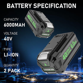OHYES BAT LED fuel gauge shows charge status at a glance