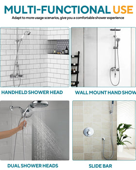 OIETON includes plumbers tape for easy, tool-free installation.