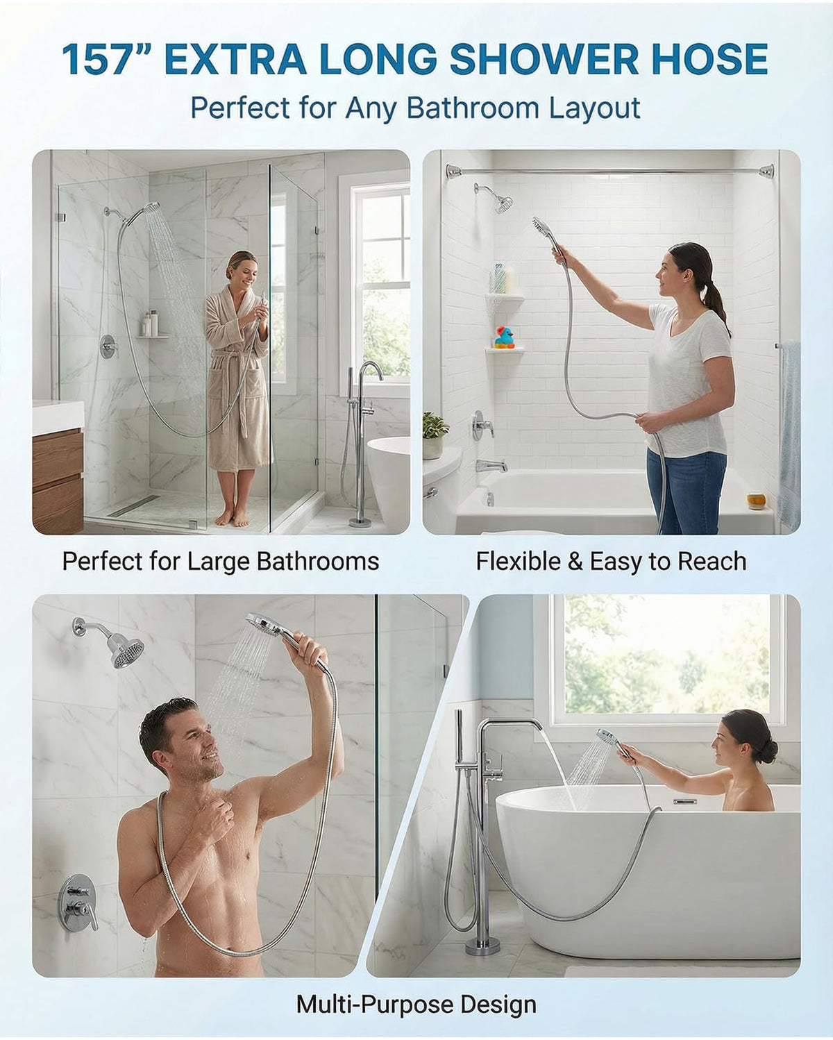 OIETON EPDM inner pipe handles higher pressure and temperature for durability.