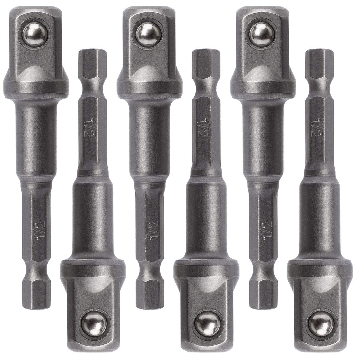 OIIKI socket adapter set with half-inch square tip for secure fits.