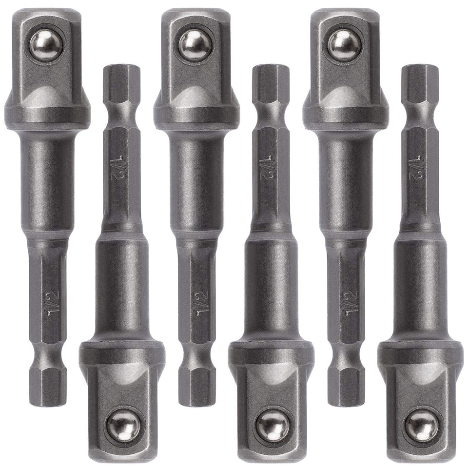 OIIKI socket adapter set with half-inch square tip for secure fits.