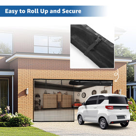 Oiyeefo garage screen breathable mesh emphasizes airflow while keeping pests out.