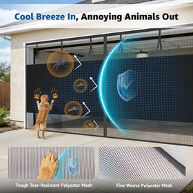Oiyeefo high-density mesh blocks debris while allowing fresh air