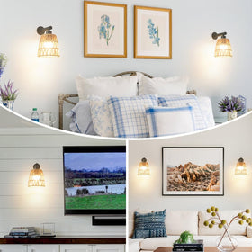 OIYIO dimmable LED wall light ideal for bedside ambiance.