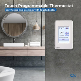 OJ Microline UDG4 Class A GFCI label highlights safety for electric floor heating.