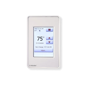 OJ Microline UDG4 touchscreen front view for precise floor heating control.