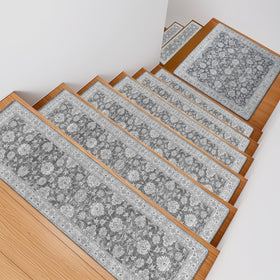 OJIA anti-slip stair treads staying in place on busy stairs.