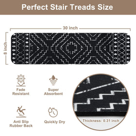 OJIA Boho stair treads leave no residue when repositioned or removed.