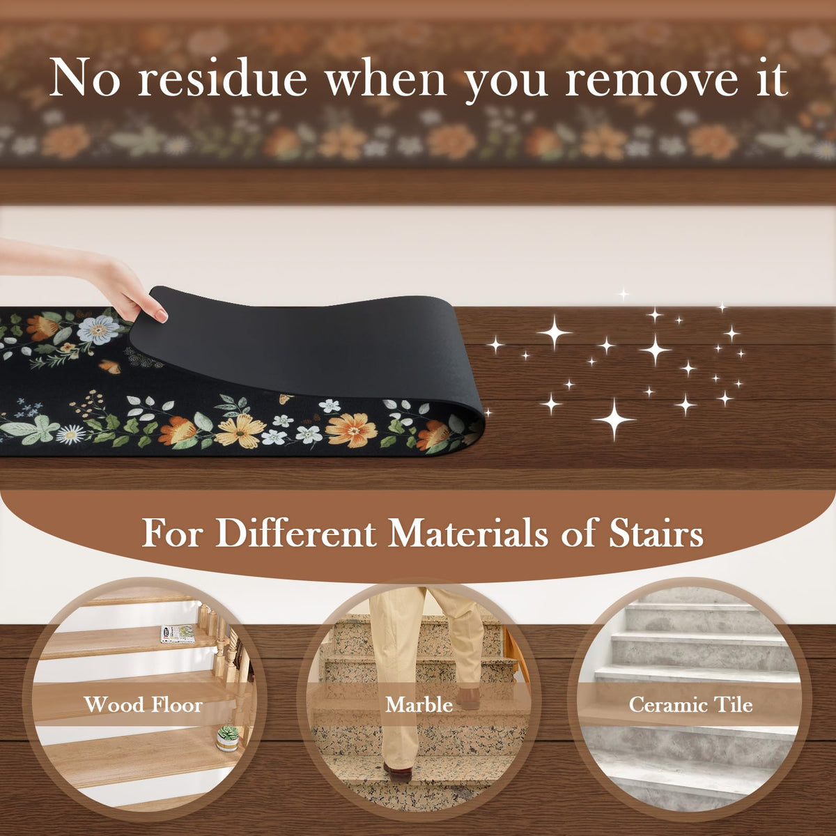 15-pack OJIA stair treads ideal for high-traffic stairs.