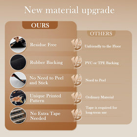 OJIA non-adhesive setup on stairs enables easy repositioning.